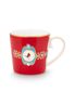 Set/2 Tassen Groß Love Birds Medallion Rot