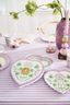 Set/2 Assiettes en Forme de Cœur Lily&Lotus Lilas 21.5cm