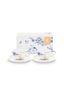 Set/2 Espresso Tasse & Untertasse Royal White 125ml