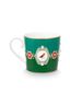 Set/2 Tasses Grande Love Birds Medallion Emerald-Vert
