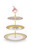 3/Layer Cake Stand Lily&Lotus Yellow