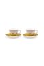 Set/2 Tasses et Soucoupes à Expresso Lily&Lotus Jaune 120ml