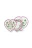 Set/2 Assiettes en Forme de Cœur Lily&Lotus Lilas 21.5cm