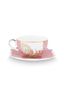 Set/2 Espresso Tasse & Untertasse Royal Rosa 125ml