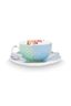 Set/2 Tee Tasse & Untertasse Royal Flowers 250ml