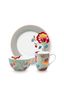 Set/3 Ontbijtset Blooming Tales Fantasy Blauw