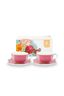 Set/2 Espresso Tasse & Untertasse Royal Rosa 125ml