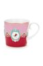 Set/2 Tasses Petite Love Birds Medallion Rouge-Rose