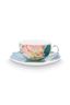 Set/2 Tee Tasse & Untertasse Royal Flowers 250ml