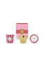 Tea for One Love Birds Medallion Streifen Rot-Rosa