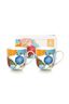 Set/2 Tassen Royal Flowers 260ml