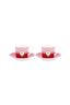 Set/2 Tasse & Untertasse Love Birds Medallion Rot-Rosa