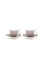 Set/2 Tasses et Soucoupes à Expresso Blooming Tales Khaki 120ml