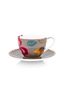 Set/2 Tasses et Soucoupes Blooming Tales Fantasy Khaki 300ml