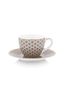 Set/2 Tasses et Soucoupes à Expresso Blooming Tales Khaki 120ml