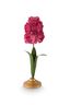 Bougeoir Boule en Métal Fleur Rose 31.5cm