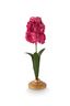 Bougeoir Boule en Métal Fleur Rose 31.5cm