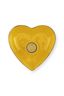 Set/2 Bougeoir Boule en Métal Cœur Jaune