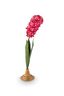 Déco Fleur Métal Rose 48cm