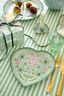 Set/2 Bougeoir Boule en Métal Cœur Vert