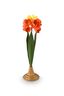 Déco Fleur Métal Orange 40cm