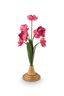Déco Fleur Métal Rose 36cm