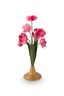 Déco Fleur Métal Rose 36cm