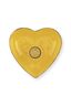Set/2 Bougeoir Boule en Métal Cœur Jaune