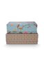 Set/2 Boîte Rectangulaire Blooming Tales Bleu-Khaki