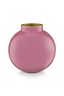 Vaas Metaal Roze 17cm