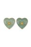 Set/2 Bougeoir Boule en Métal Cœur Vert