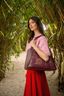 Shoulderbag Filou Large Bodhi Flower Red