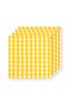 Set/4 Serviettes Check Jaune