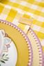 Set/4 Serviettes Check Jaune