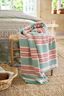 Plaid Bonsoir Combistripe Groen