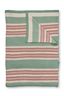 Plaid Bonsoir Combistripe Groen