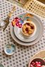 Table Cloth Blooming Tales Khaki-Blue