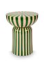 Table d'appoint Métal Vert/Blanc cassé 44cm