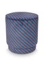 Hocker Block Stripe Blau