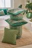 Cousin Décoratifs Giyani Embroidery Vert