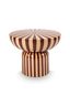 Table d'appoint Métal Brun/Blanc cassé 52cm