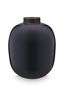 Vase Metall Mittelblau 32cm