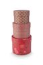 Set/3 Schachtel Rund Blooming Tales Rot