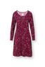 Desiree Chemise de Nuit à Manches Longues Flora Bangalore Rose Foncé