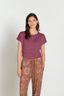 Tatum Top  Kurzen Ärmeln Little Sumo Stripe Rosa