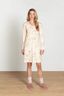 Dana Chemise de Nuit à Manches Longues Bodhi Flower Blanc Cassé