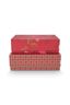 Set/2 Schachtel Rechteckig Blooming Tales Rot