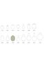 Vase Metall Mittelblau 32cm