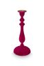 Kerzenhalter Samt Rosa 27cm
