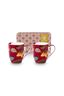 Set/2 Mokken Blooming Tales Fantasy Donkerrood 365ml